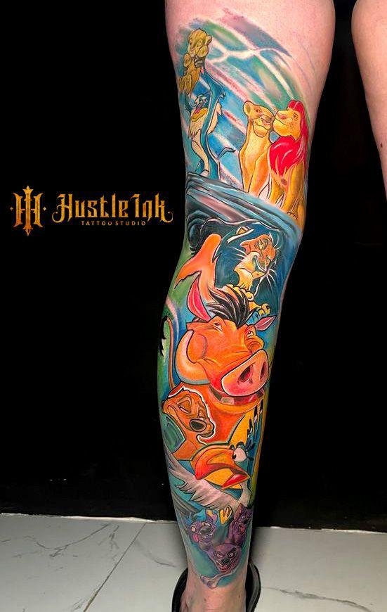 Tattoo artwork at Hustle Ink Bali