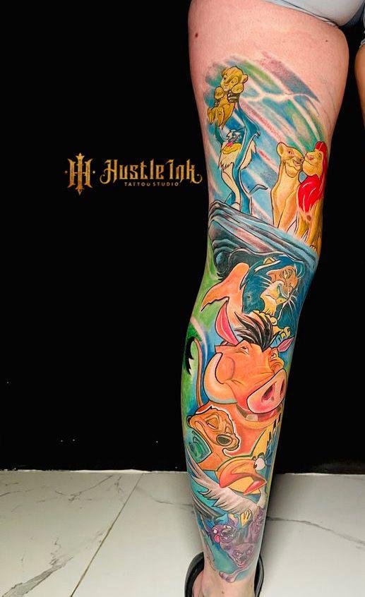 Tattoo artwork at Hustle Ink Bali