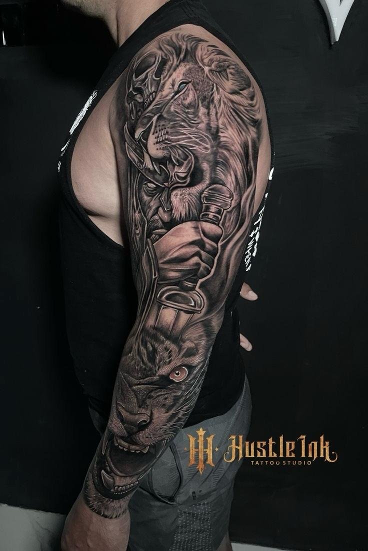 Tattoo artwork at Hustle Ink Bali