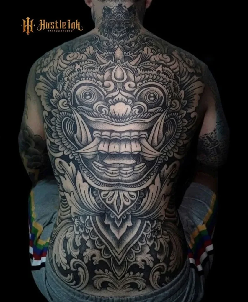 Cover Up Tattoo Bali with balinese tatoo style